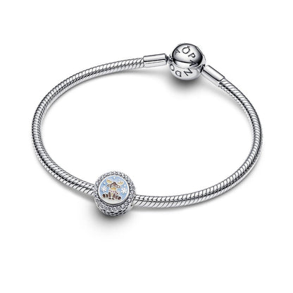 Pandora Engraveable Moose Charm blue and silver sterling-silver and enamel Bead by The Alternative Bead. Your Jewelry Retailer from Germany