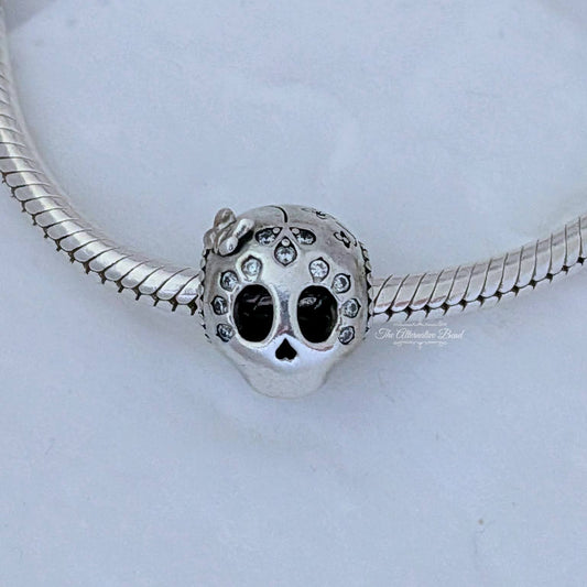 Pandora Sparkling Skull Charm silver sterling-silver Bead by The Alternative Bead. Your Jewelry Retailer from Germany