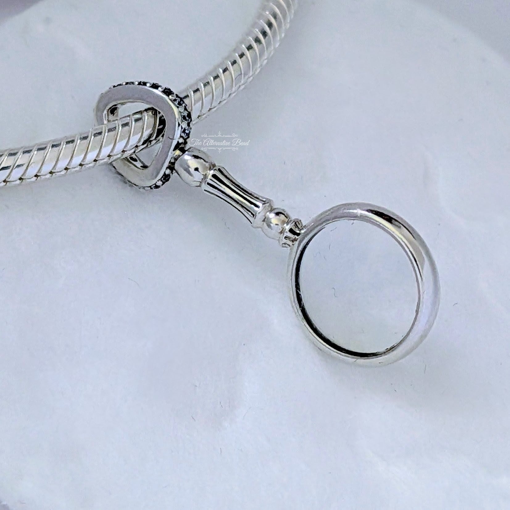 Pandora Magnifying Glass Limited Edition Dangle Charm silver sterling-silver; glass Dangle by The Alternative Bead. Your Jewelry Retailer from Germany