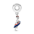 Pandora French Cancan Dancer Dangle Charm silver; red; blue sterling-silver; enamel Dangle by The Alternative Bead. Your Jewelry Retailer from Germany