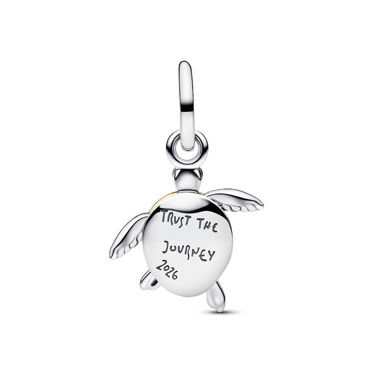 Pandora 2026 Synthetic Diamond and Pink Sea Turtle Pendant Charm silver; pink; gold sterling-silver; gold-plated; enamel Dangle by The Alternative Bead. Your Jewelry Retailer from Germany