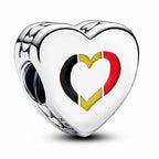 Pandora Belgian Heart Charm silver; red; blue sterling-silver; enamel Bead by The Alternative Bead. Your official Pandora Retailer from Germany