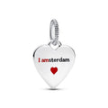 Pandora I love Amsterdam Heart Dangle silver sterling-silver; enamel Dangle by The Alternative Bead. Your official Pandora Retailer from Germany