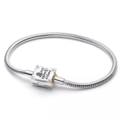 Disney x Pandora Disney Princess Storybook Lab-grown Diamond Snake Chain Bracelet silver and gold sterling-silver and gold-plated Bracelet by The Alternative Bead. Your official Disney x Pandora Retailer from Germany