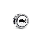 Pandora Swedish Moose & Flag Charm silver; blue; yellow sterling-silver; enamel Bead by The Alternative Bead. Your official Pandora Retailer from Germany