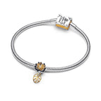 Disney x Pandora Disney Princess Tiana Lotus Flower Lab-grown Diamond Charm silver; gold sterling-silver; gold-plated Dangle by The Alternative Bead. Your official Disney x Pandora Retailer from Germany