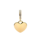 Spanish Flag Golden Heart Dangle