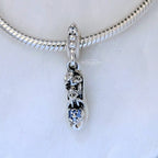 Cinderella Glass Slipper & Mice Dangle Charm