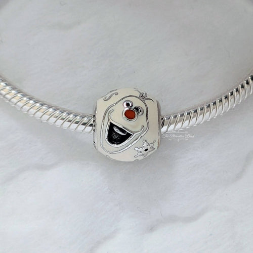 Disney x Pandora Olaf Charm silver; orange; white sterling-silver Bead by The Alternative Bead. Your official Disney x Pandora Retailer from Germany