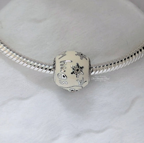 Disney x Pandora Olaf Charm silver; orange; white sterling-silver Bead by The Alternative Bead. Your official Disney x Pandora Retailer from Germany