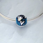 Blue Globe Clip Charm