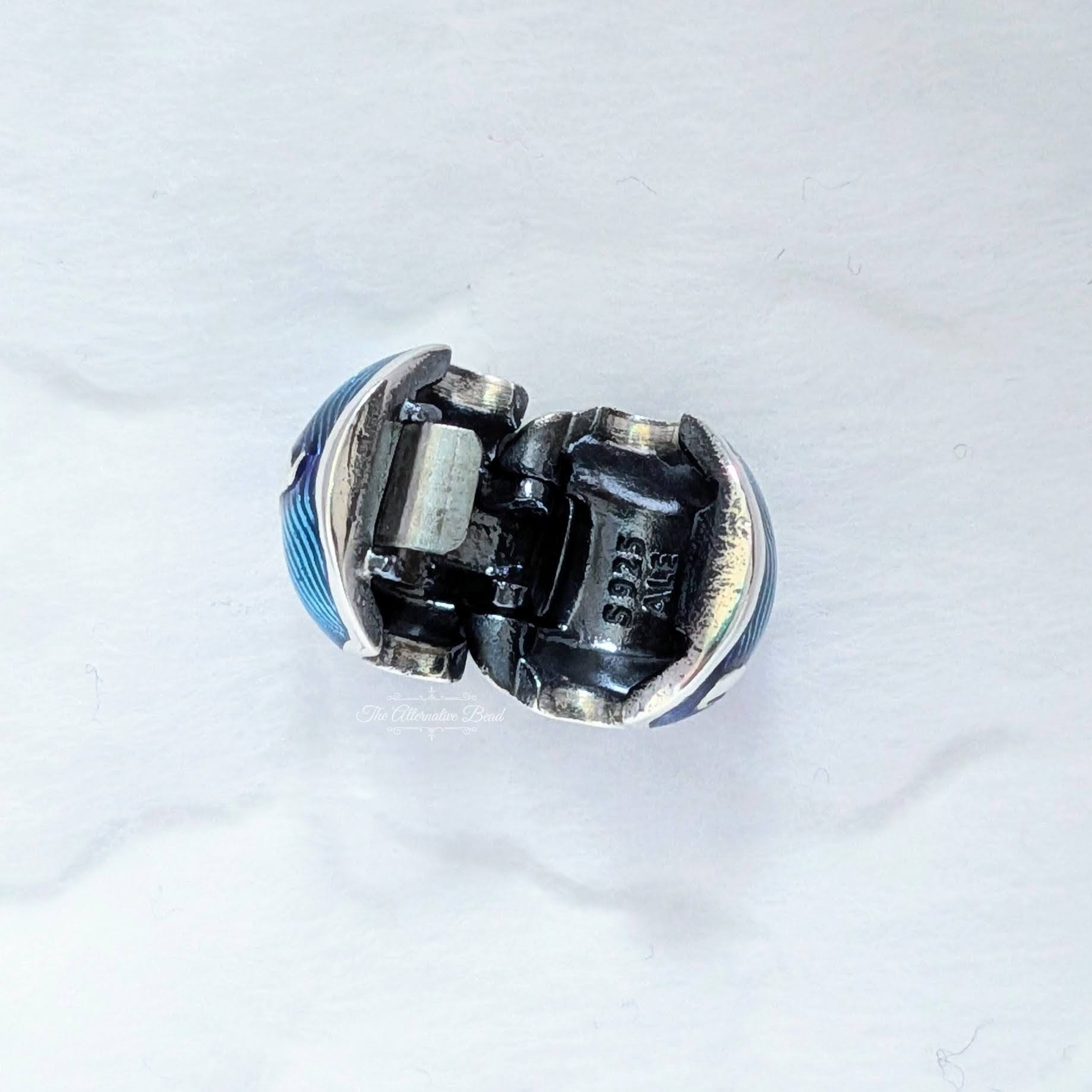 Blue Globe Clip Charm