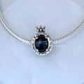 Pandora Blue Sparkling Crown O Charm blue glass; sterling-silver Bead by The Alternative Bead. Your official Pandora Retailer from Germany