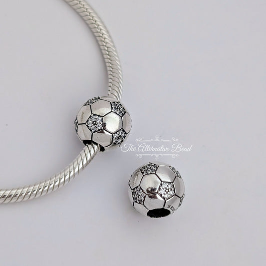 Sparkling Football Charm