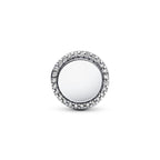 Pandora Belgian Waffle Engravable Charm silver; brown sterling-silver; enamel Bead by The Alternative Bead. Your Jewelry Retailer from Germany