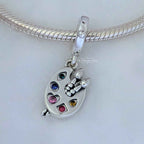 Pandora Artist's palette Dangle Charm multicolor sterling-silver Dangle by The Alternative Bead. Your Jewelry Retailer from Germany