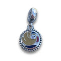 Pandora Costa Rican Flag and Sloth Dangle silver; brown; blue; white; red sterling-silver; enamel Dangle by The Alternative Bead. Your Jewelry Retailer from Germany