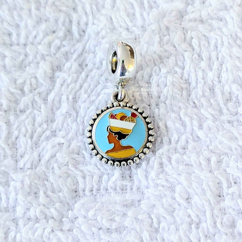 Pandora Colombian Palenquera Dangle silver; blue; red; yellow; brown; multicolor sterling-silver; enamel Dangle by The Alternative Bead. Your Jewelry Retailer from Germany