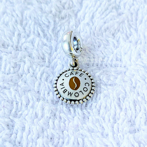 Pandora Colombian Coffee Bean Dangle silver; brown; black sterling-silver; enamel Dangle by The Alternative Bead. Your Jewelry Retailer from Germany