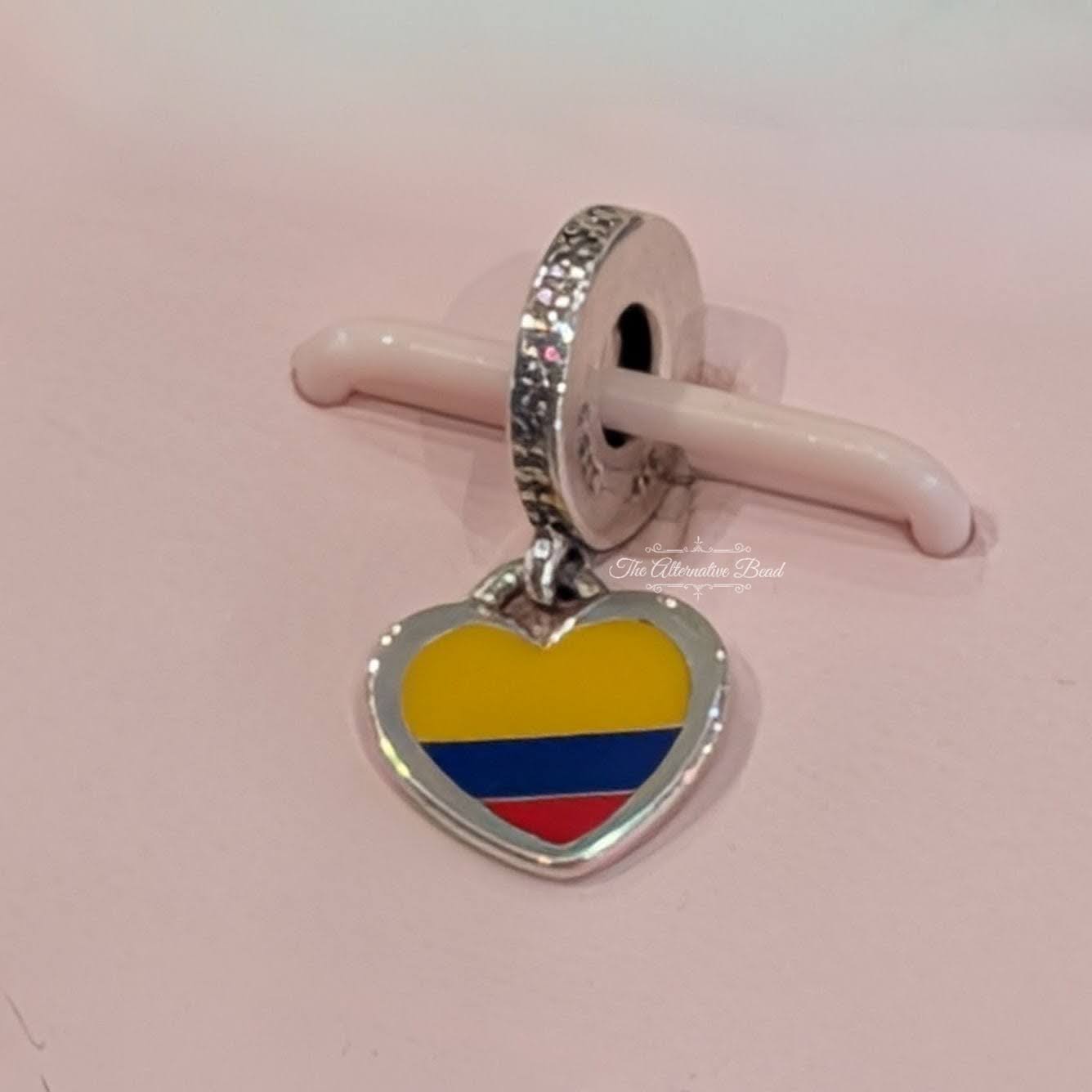 Colombian Flag Heart Dangle
