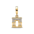 Pandora Golden Arc de Triomphe Dangle Charm gold gold-plated Dangle by The Alternative Bead. Your Jewelry Retailer from Germany