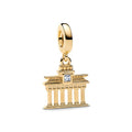 Golden Brandenburg Gate Dangle Charm