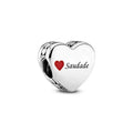 Pandora I Love Saudade Heart Charm silver; red sterling-silver; enamel Bead by The Alternative Bead. Your Jewelry Retailer from Germany