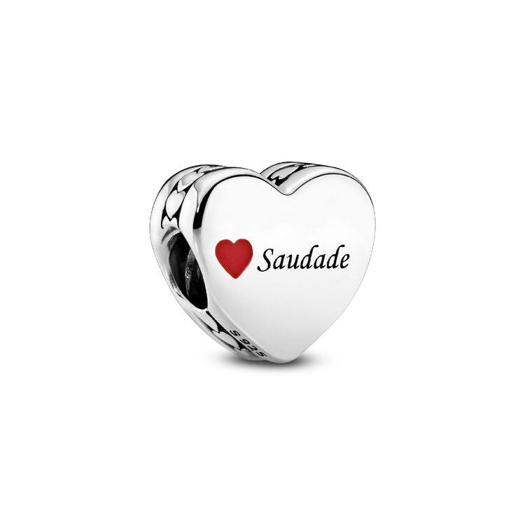 Pandora I Love Saudade Heart Charm silver; red sterling-silver; enamel Bead by The Alternative Bead. Your Jewelry Retailer from Germany