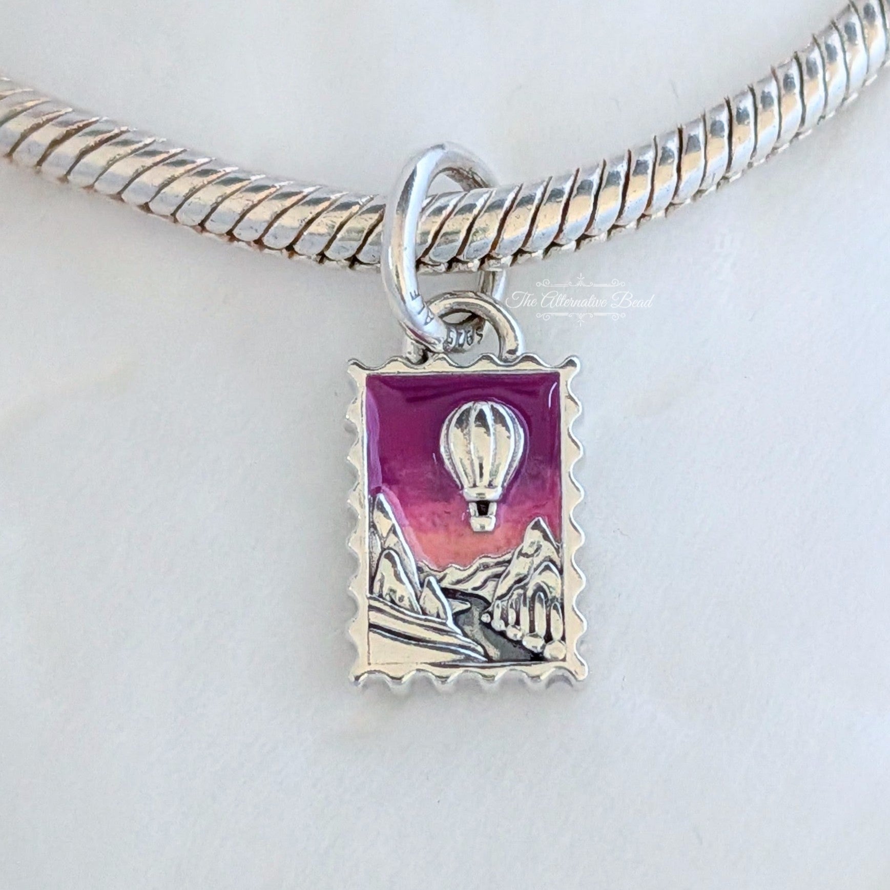 Pandora Cappadocia Postcard Dangle Charm multicolor sterling-silver; enamel Dangle by The Alternative Bead. Your Jewelry Retailer from Germany