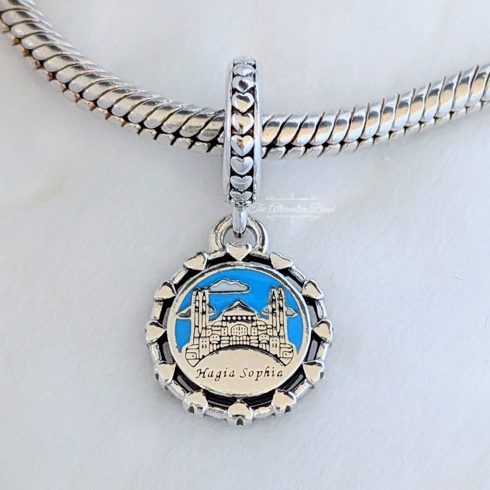 Pandora Hagia Sophia Grand Mosque Dangle Charm multicolor sterling-silver; enamel Dangle by The Alternative Bead. Your Jewelry Retailer from Germany