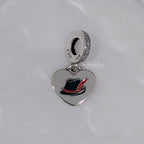 Gingerbread Heart Dangle Charm