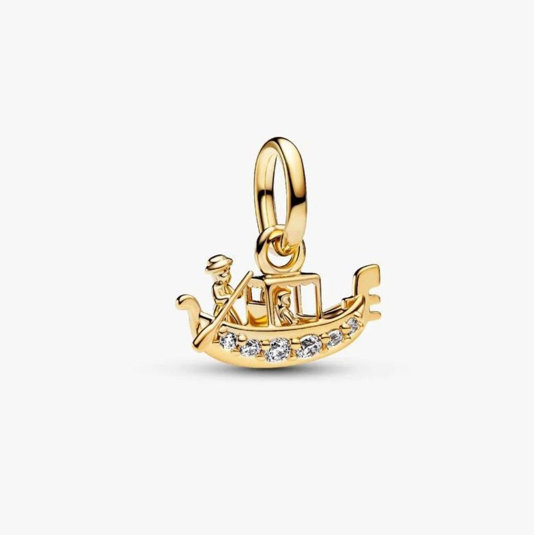 Venetian Gondola Gold plated Charm