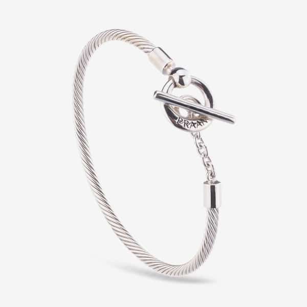 PRAAN Closed Cable T-Bar Bracelet