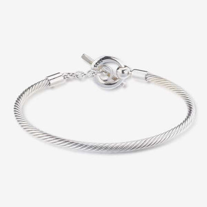 PRAAN Closed Cable T-Bar Bracelet