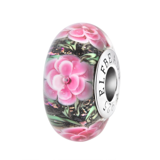 Silver Elfbeads Passionate Peony Charm by The Alternative Bead 