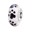 Elfbeads Paws of Belonging white; black glass Bead by The Alternative Bead. Your official Elfbeads Retailer from Germany