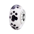 Elfbeads Paws of Belonging white; black glass Bead by The Alternative Bead. Your official Elfbeads Retailer from Germany