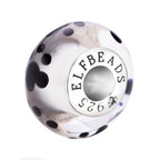 Elfbeads Paws of Belonging white; black glass Bead by The Alternative Bead. Your official Elfbeads Retailer from Germany