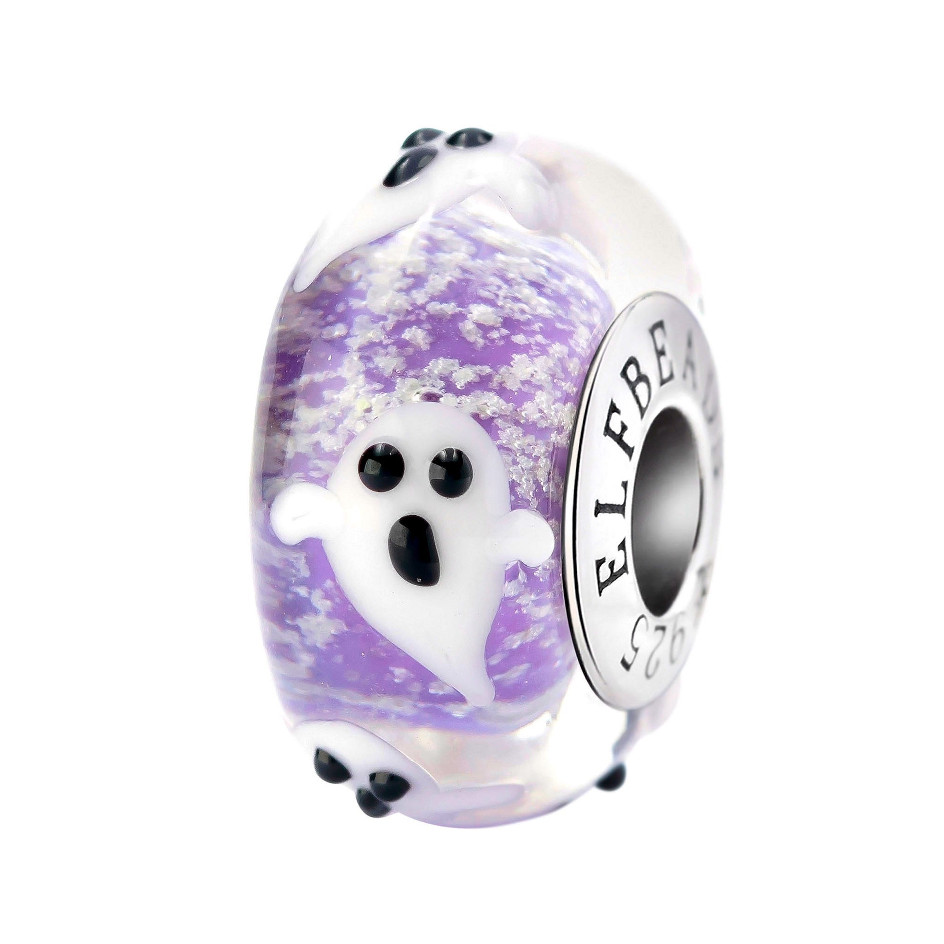 Elfbeads Phantom Ghosts Starlight purple; glow-in-the-dark glass Bead by The Alternative Bead. Your official Elfbeads Retailer from Germany