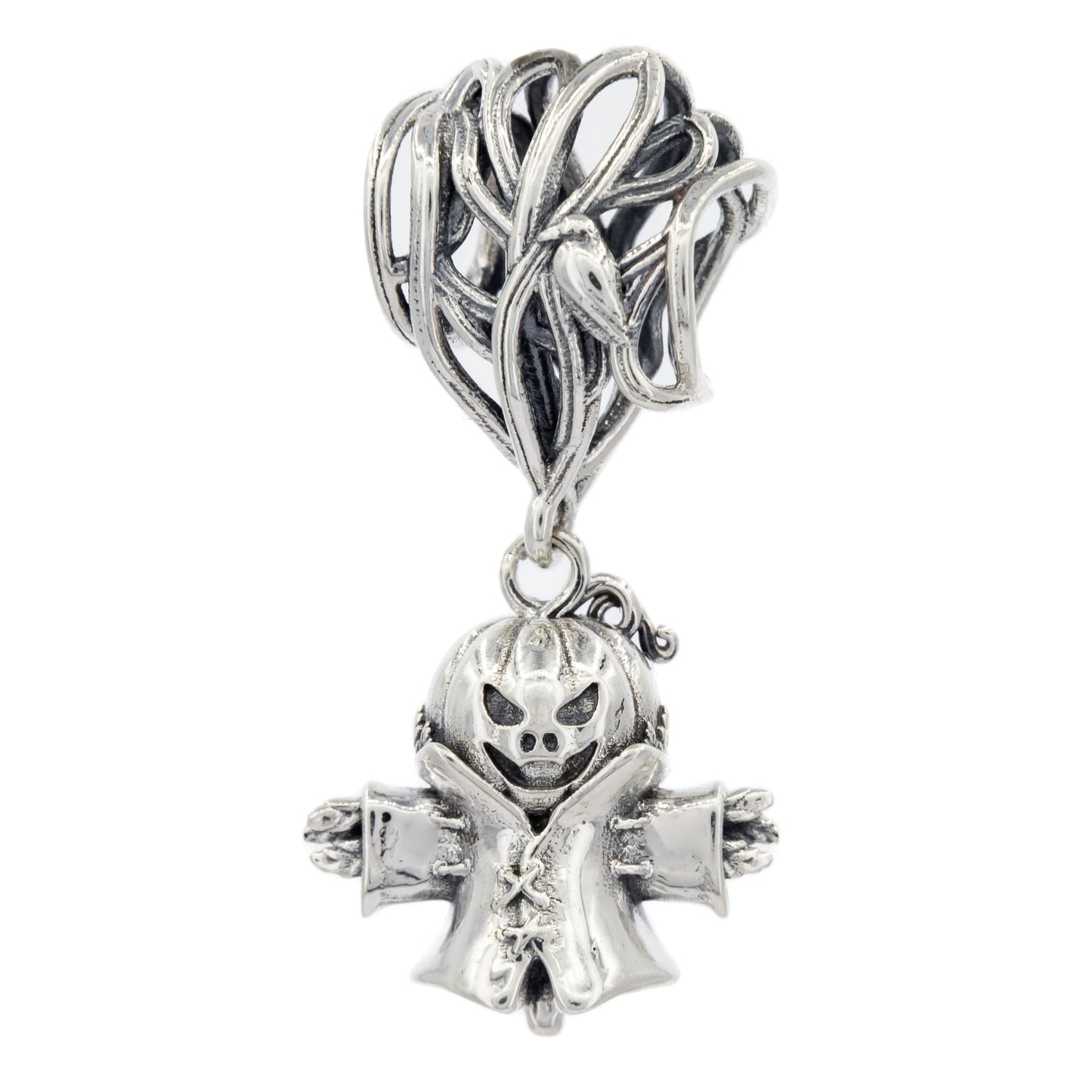 Elfbeads Pumpkin Scarecrow (S220904) silver sterling-silver Charm - The Alternative Bead official German Retailer. Buy 4 get 5 - free DHL Shipping for all orders above 150€