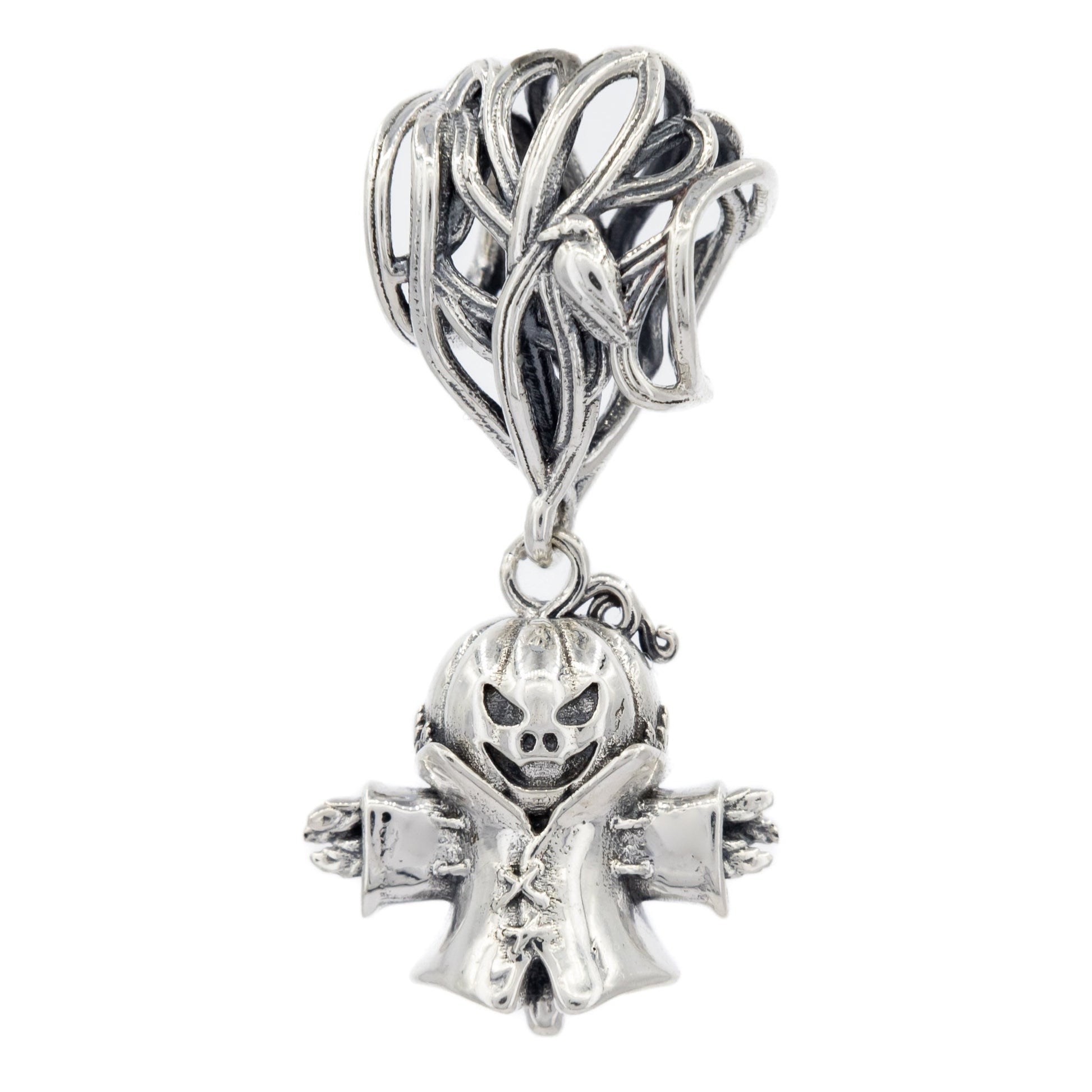 Elfbeads Pumpkin Scarecrow (S220904) silver sterling-silver Charm - The Alternative Bead official German Retailer. Buy 4 get 5 - free DHL Shipping for all orders above 150€