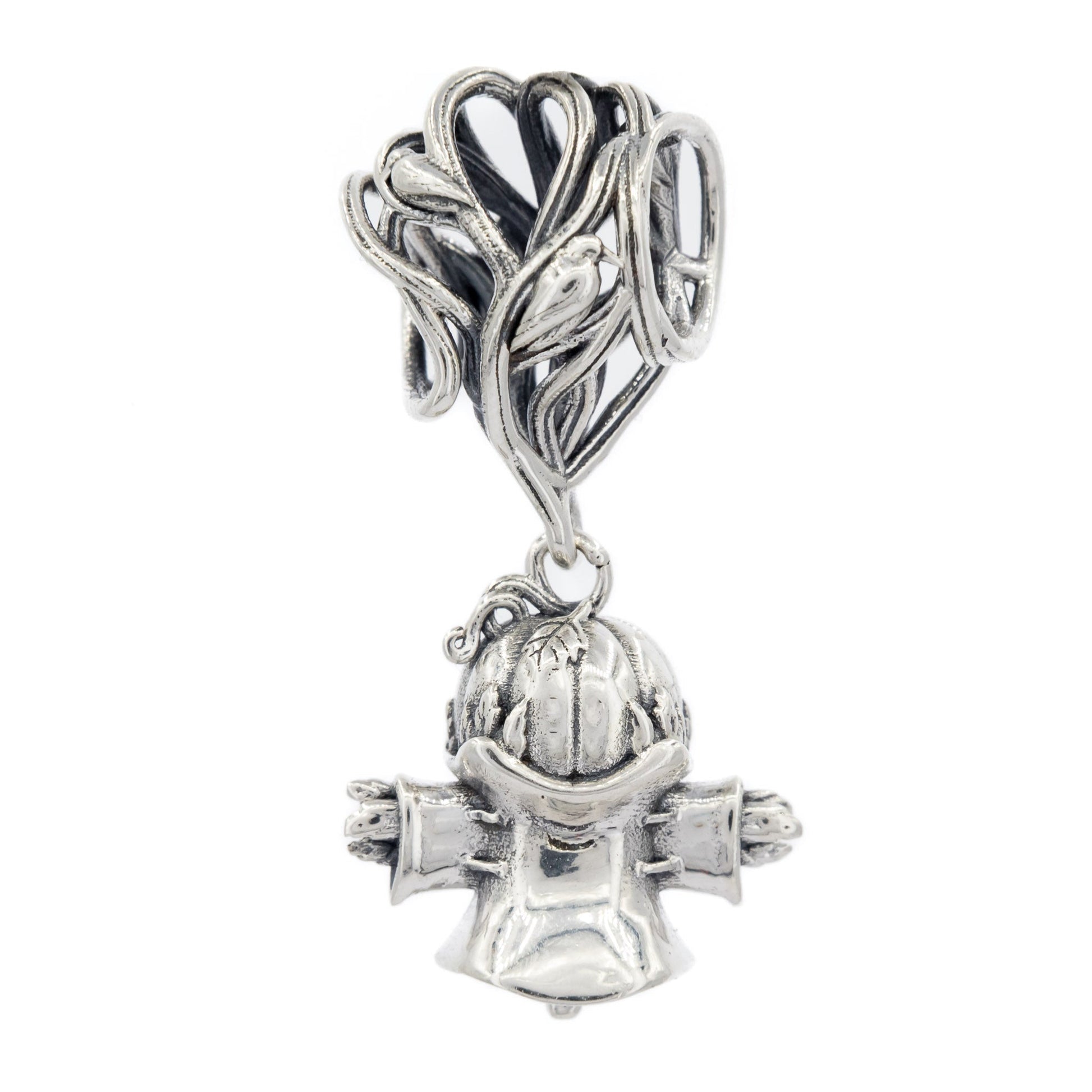 Elfbeads Pumpkin Scarecrow (S220904) silver sterling-silver Charm - The Alternative Bead official German Retailer. Buy 4 get 5 - free DHL Shipping for all orders above 150€