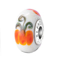 Elfbeads Pumpkin Family Patch white; silver glass Bead by The Alternative Bead. Your official Elfbeads Retailer from Germany