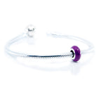 Aurora Charm Purple Universal Enamel Stopper purple sterling-silver; enamel Stopper by The Alternative Bead. Your official Aurora Charm Retailer from Germany
