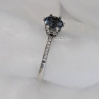 Pandora Blue Sparkling Crown Solitaire Ring (198289NSWB) blue and silver sterling-silver Ring by The Alternative Bead. Your Jewelry Retailer from Germany