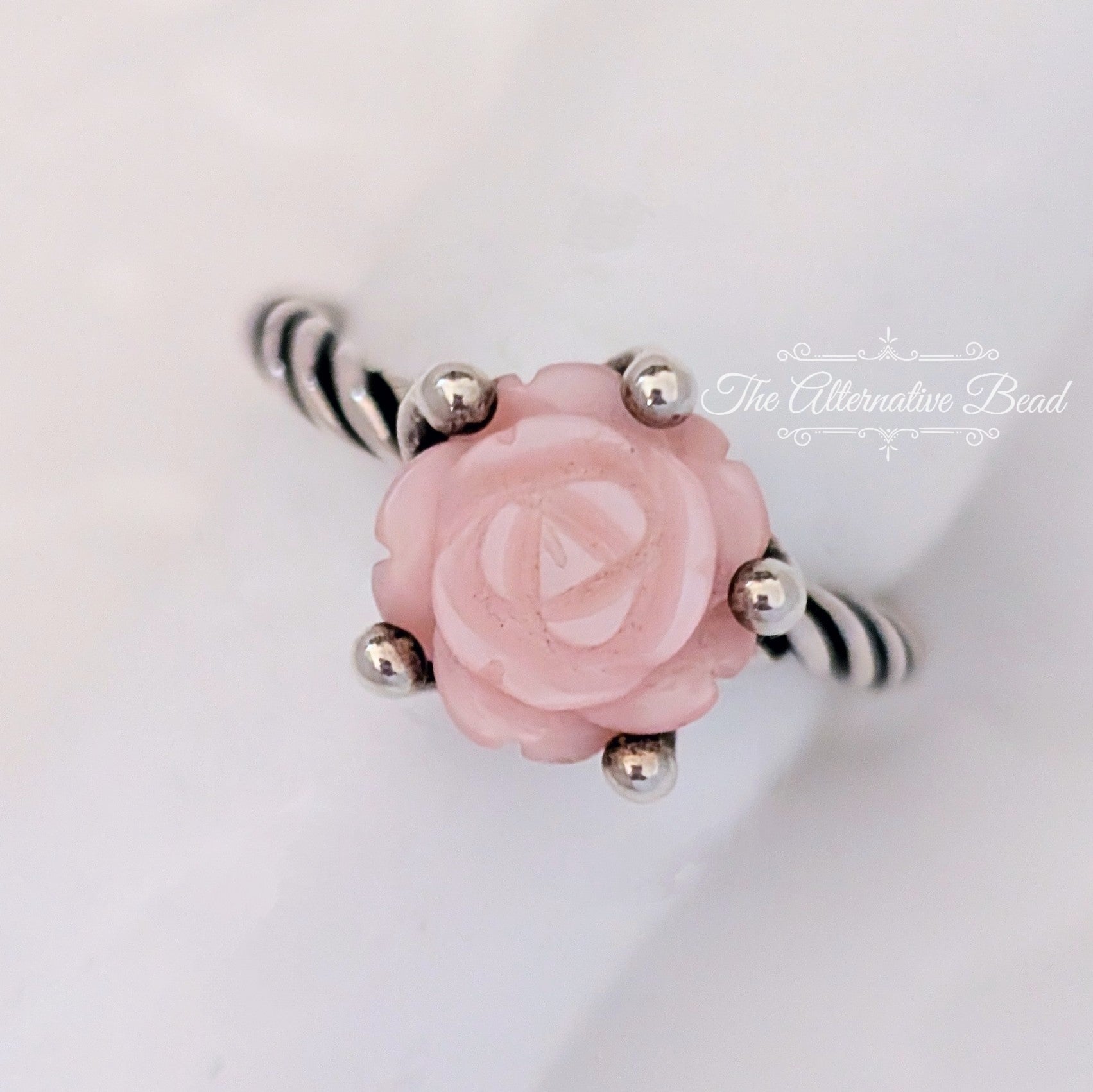 Pandora Silver Ring Treated Pink Shell pink sterling-silver Ring by The Alternative Bead. Your official Pandora Retailer from Germany