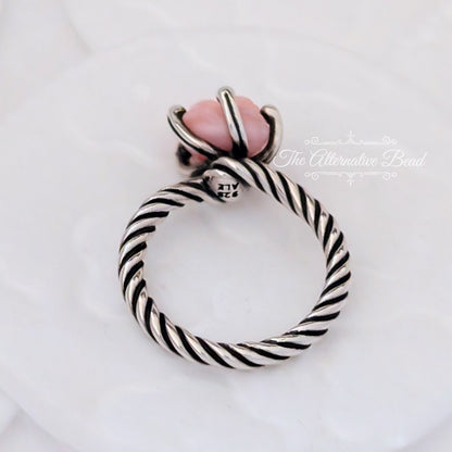 Pandora Silver Ring Treated Pink Shell pink sterling-silver Ring by The Alternative Bead. Your official Pandora Retailer from Germany
