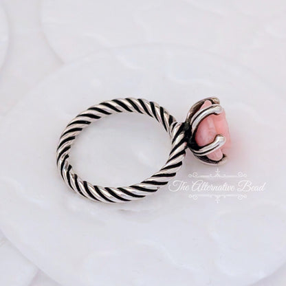 Pandora Silver Ring Treated Pink Shell pink sterling-silver Ring by The Alternative Bead. Your official Pandora Retailer from Germany
