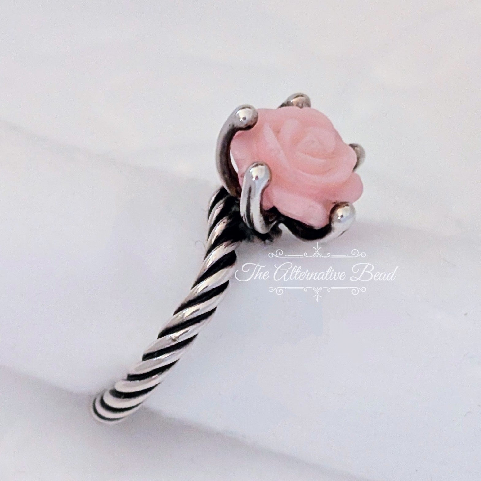 Pandora Silver Ring Treated Pink Shell pink sterling-silver Ring by The Alternative Bead. Your official Pandora Retailer from Germany