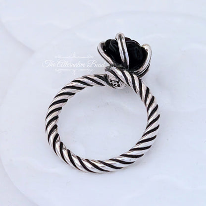 Onyx Rose Ring